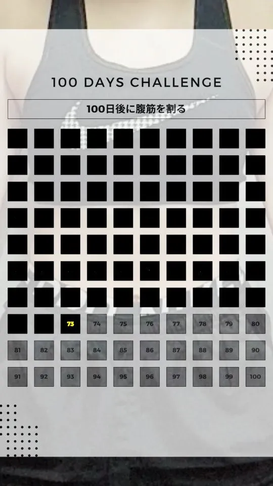 ⁡⁡【100日後に腹筋を割る企画】⁡⁡